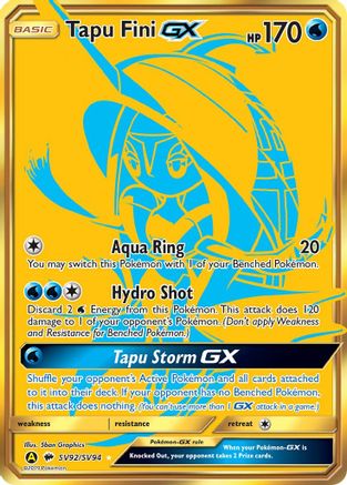 Tapu Fini GX (SV92) [Hidden Fates: Shiny Vault] Holofoil - Deck Out Gaming