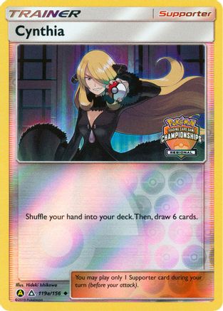 Cynthia - 119a/156 (Regional Championships) (119a) [League & Championship Cards] Reverse Holofoil - Deck Out Gaming