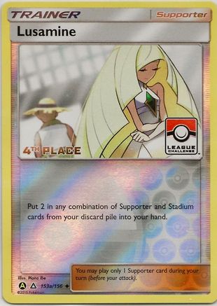 Lusamine - 153a/156 (League Challenge) [4th Place] (153a) [League & Championship Cards] Reverse Holofoil - Deck Out Gaming