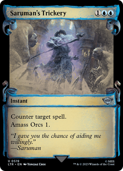 Saruman's Trickery (Showcase Scrolls) (519) [The Lord of the Rings: Tales of Middle-earth] foil - Deck Out Gaming