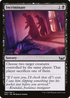 Incriminate (84) [Streets of New Capenna] foil - Deck Out Gaming