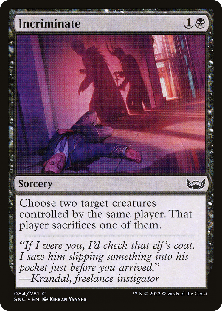 Incriminate (84) [Streets of New Capenna] foil - Deck Out Gaming