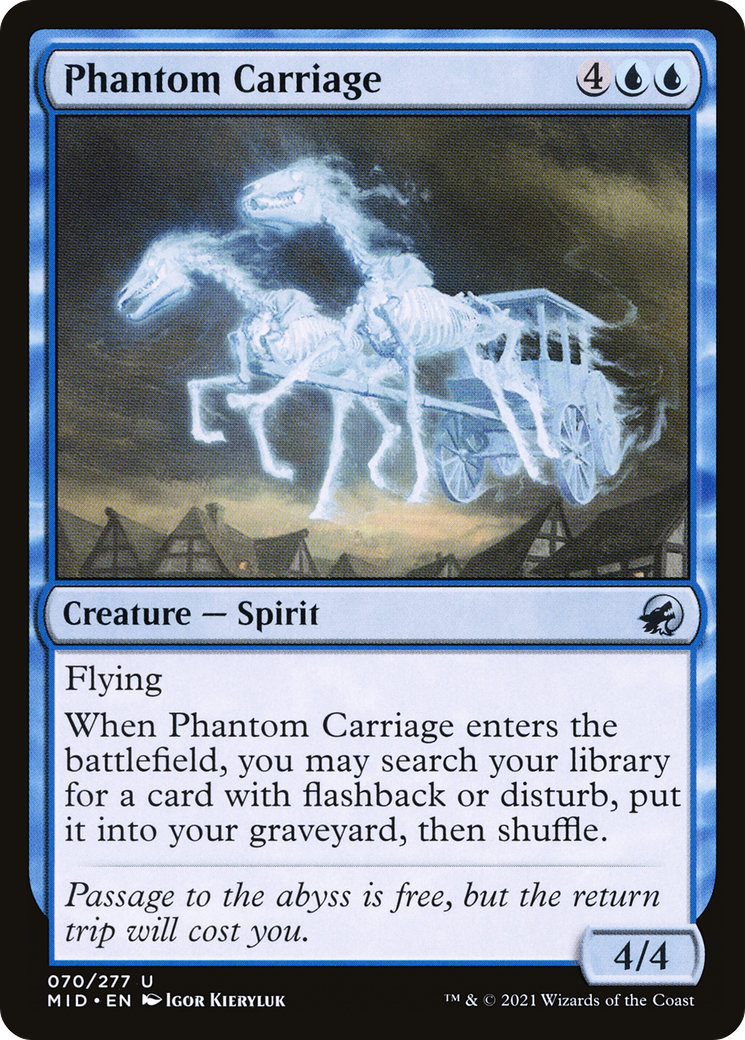 Phantom Carriage (70) [Innistrad: Midnight Hunt] foil - Deck Out Gaming