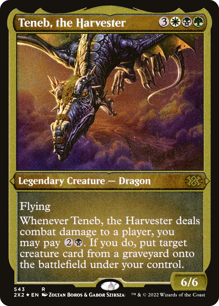 Teneb, the Harvester (Foil Etched) (543) [Double Masters 2022] foil - Deck Out Gaming