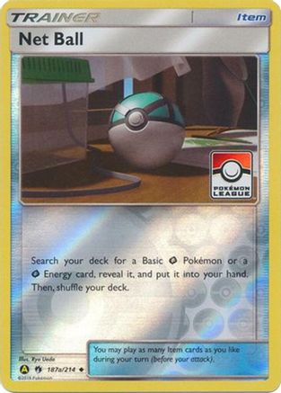 Net Ball (Pokemon League) - 187a/214 (187a) [League & Championship Cards] Reverse Holofoil - Deck Out Gaming