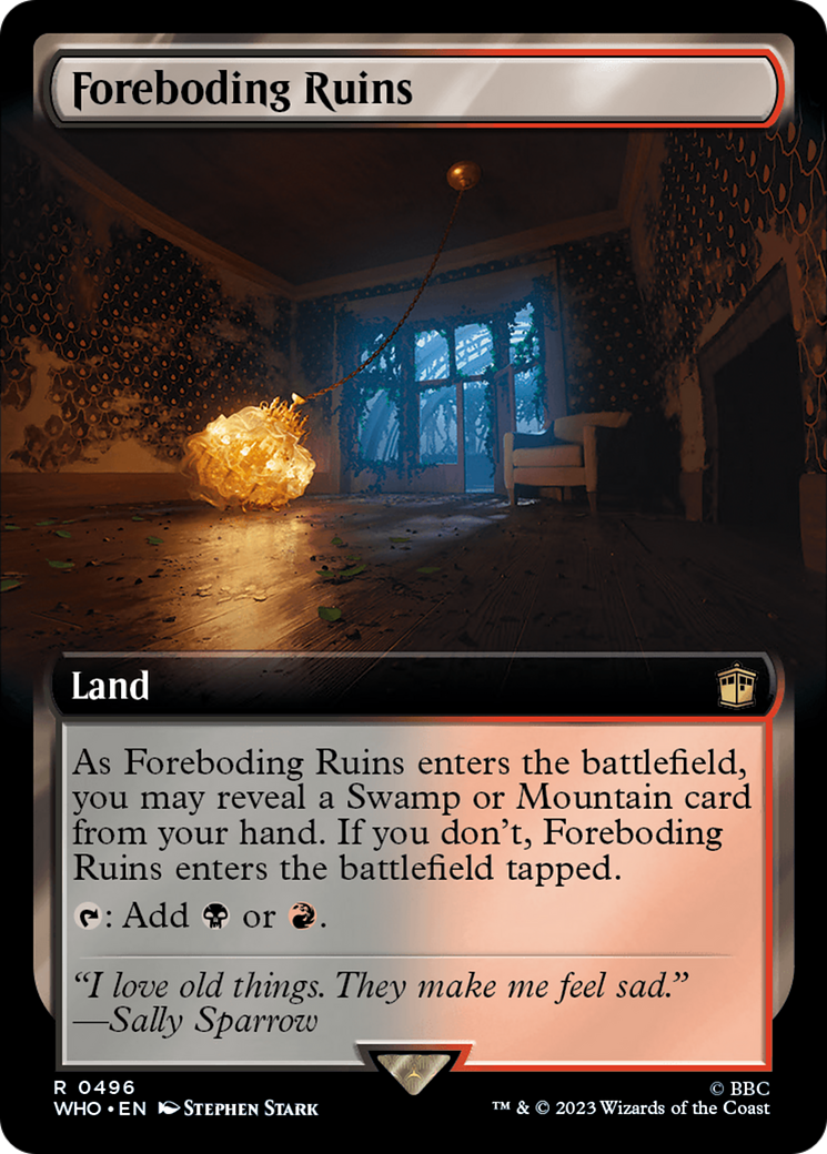 Foreboding Ruins (Extended Art) (496) [Doctor Who] - Deck Out Gaming