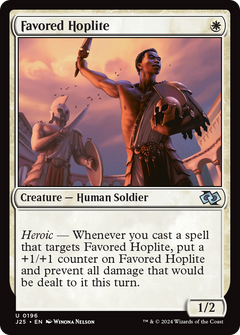 Favored Hoplite (196) [Foundations Jumpstart] - Deck Out Gaming