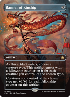 Banner of Kinship (Borderless) (352) [Foundations] foil - Deck Out Gaming