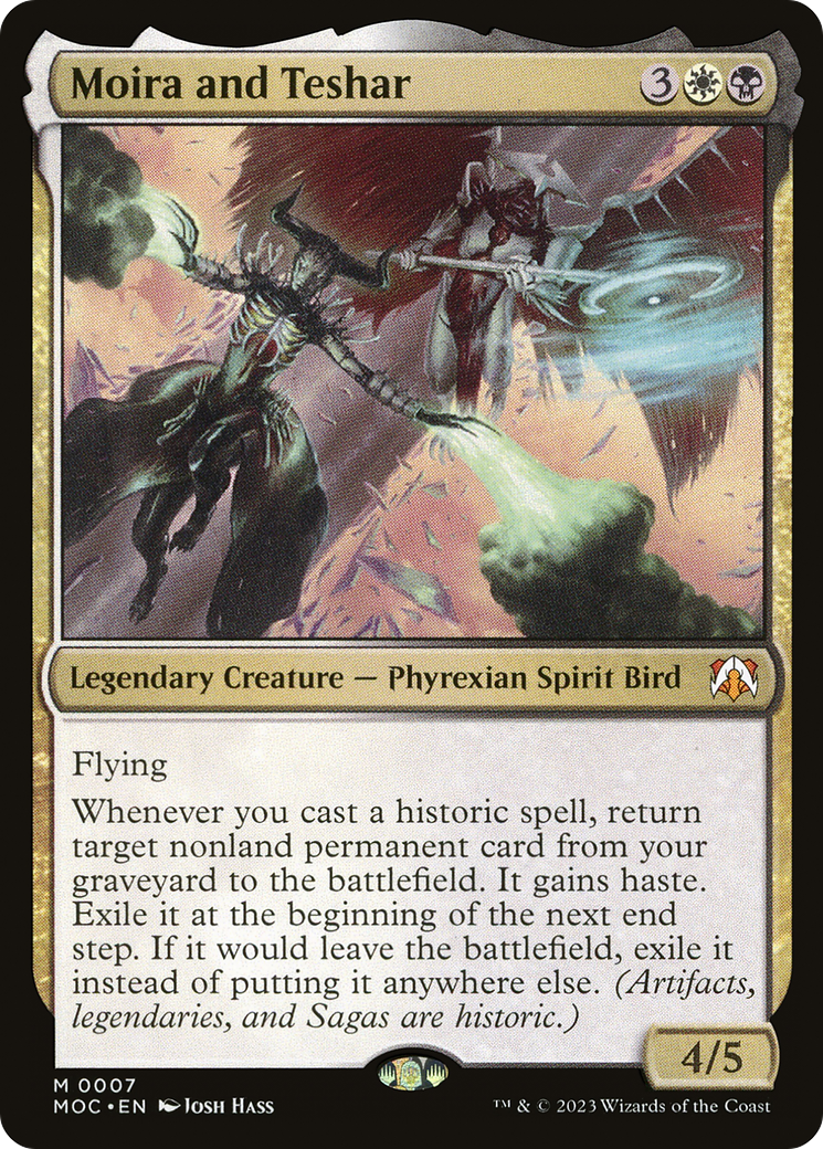 Moira and Teshar (7) [March of the Machine Commander] foil - Deck Out Gaming