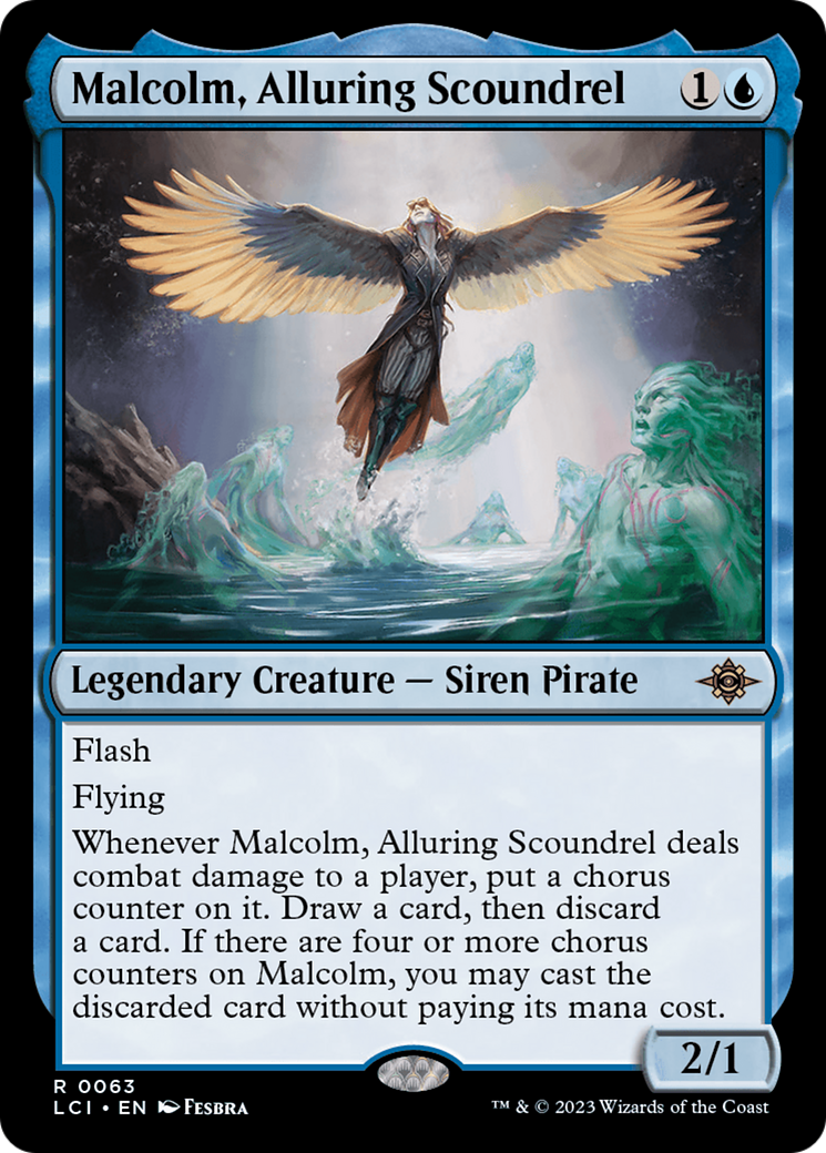 Malcolm, Alluring Scoundrel (63) [The Lost Caverns of Ixalan] foil - Deck Out Gaming