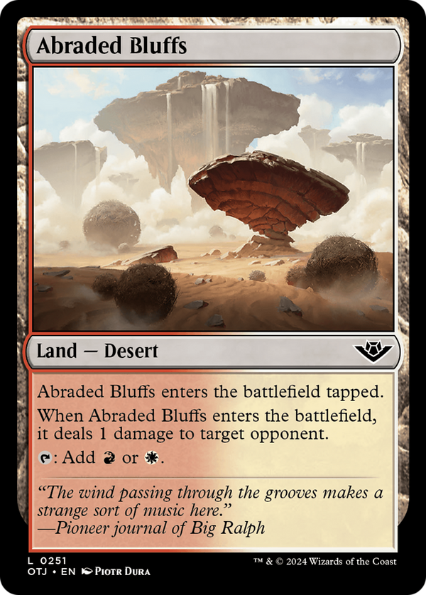 Abraded Bluffs (251) [Outlaws of Thunder Junction] - Deck Out Gaming
