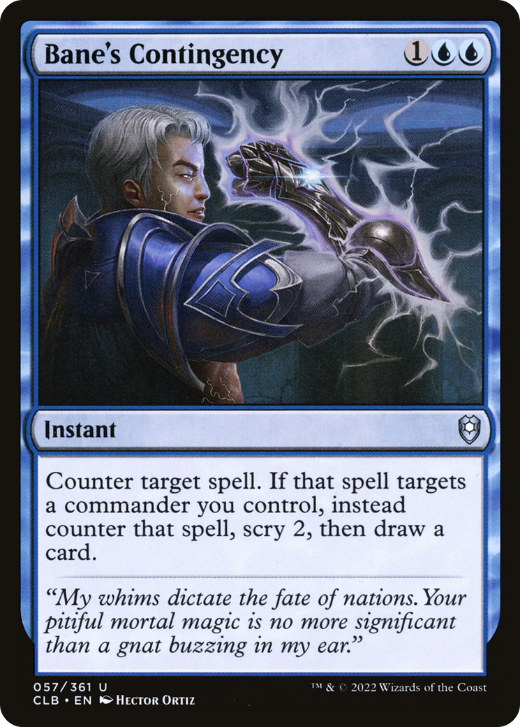 Bane's Contingency (57) [Commander Legends: Battle for Baldur's Gate] foil - Deck Out Gaming