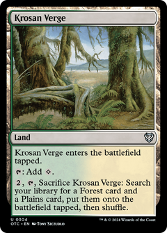 Krosan Verge (304) [Outlaws of Thunder Junction Commander] - Deck Out Gaming