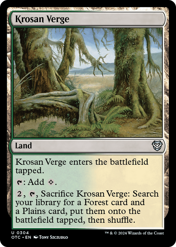 Krosan Verge (304) [Outlaws of Thunder Junction Commander] - Deck Out Gaming