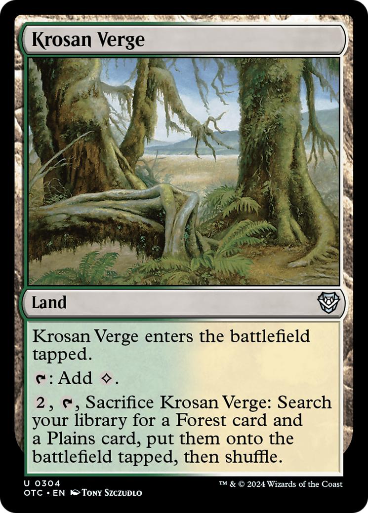 Krosan Verge (304) [Outlaws of Thunder Junction Commander] - Deck Out Gaming