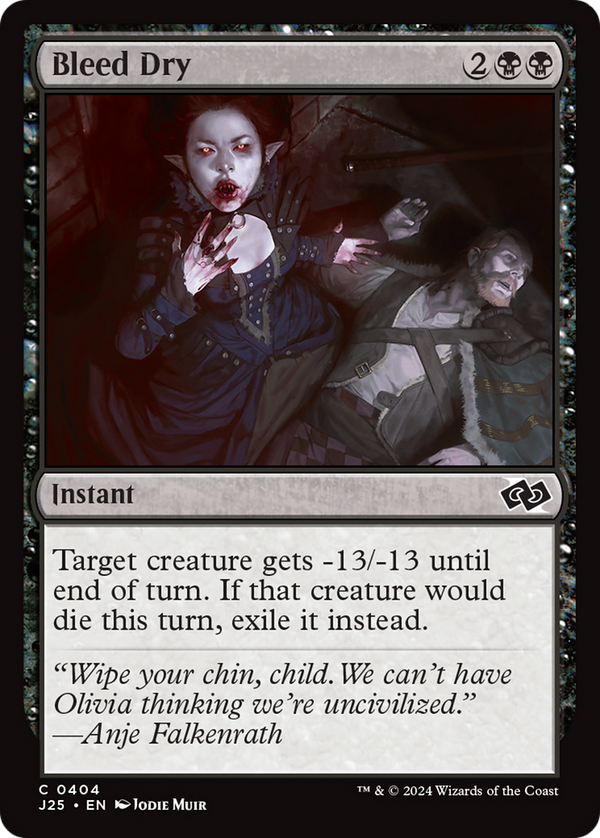 Bleed Dry (404) [Foundations Jumpstart] - Deck Out Gaming