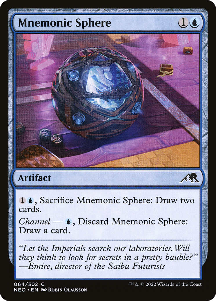 Mnemonic Sphere (64) [Kamigawa: Neon Dynasty] - Deck Out Gaming