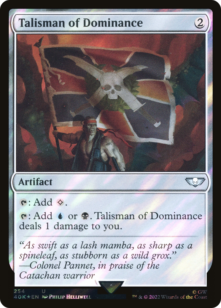 Talisman of Dominance (254) (Surge Foil) (254) [Warhammer 40,000 Commander] foil - Deck Out Gaming