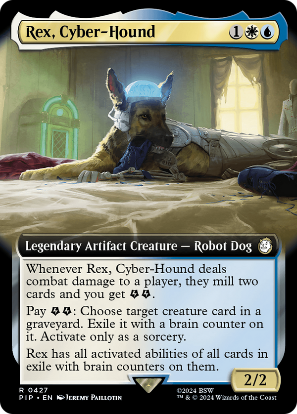 Rex, Cyber-Hound (Extended Art) (427) [Fallout] foil - Deck Out Gaming
