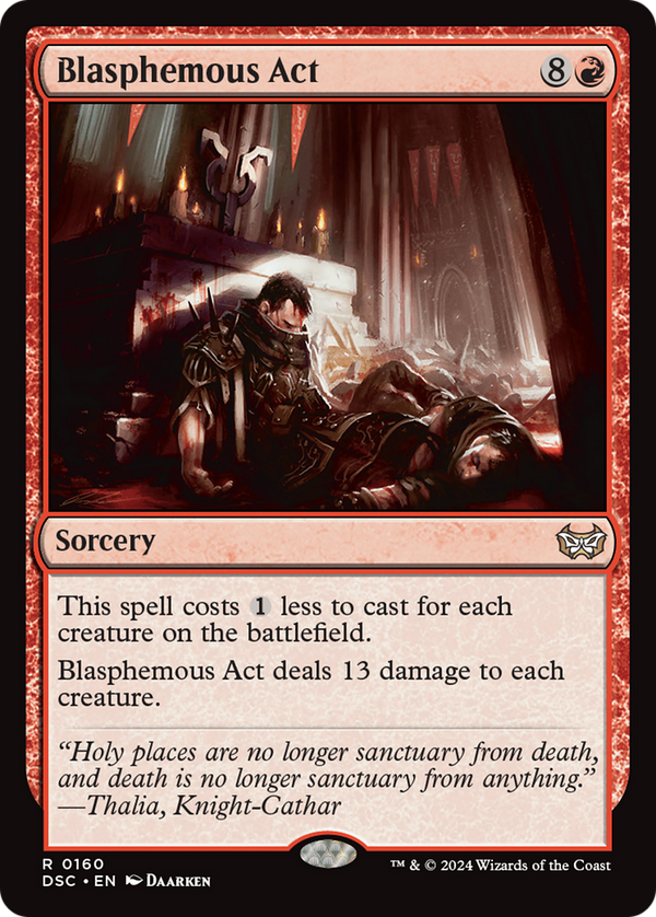 Blasphemous Act (160) [Duskmourn: House of Horror Commander] - Deck Out Gaming