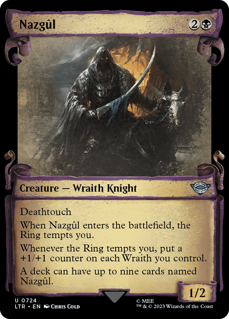 Nazgul (0724) (Showcase Scrolls) (724) [The Lord of the Rings: Tales of Middle-earth] foil - Deck Out Gaming