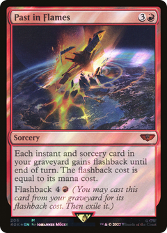 Past in Flames (Surge Foil) (206) [Warhammer 40,000 Commander] foil - Deck Out Gaming