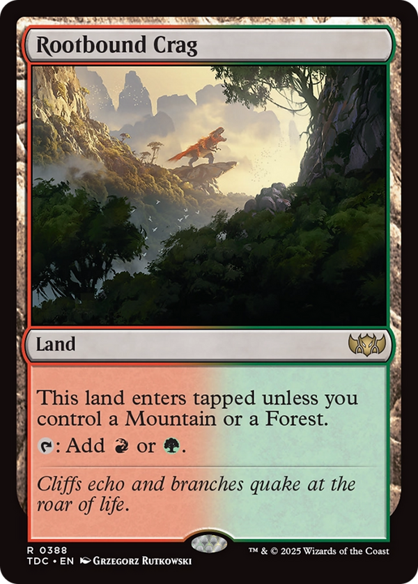 Rootbound Crag (388) [Commander: Tarkir: Dragonstorm] - Deck Out Gaming