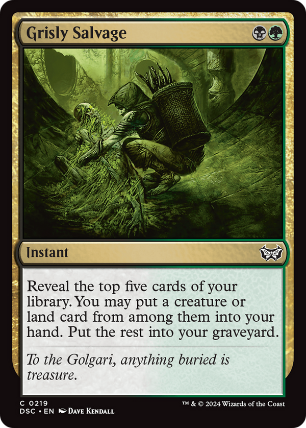 Grisly Salvage (219) [Duskmourn: House of Horror Commander] - Deck Out Gaming
