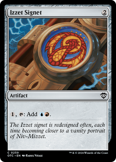 Izzet Signet (259) [Outlaws of Thunder Junction Commander] - Deck Out Gaming