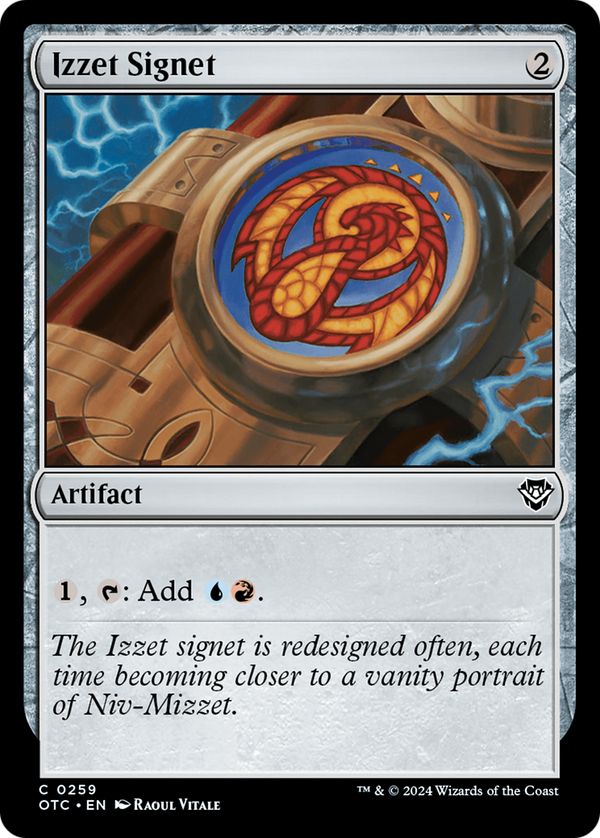 Izzet Signet (259) [Outlaws of Thunder Junction Commander] - Deck Out Gaming