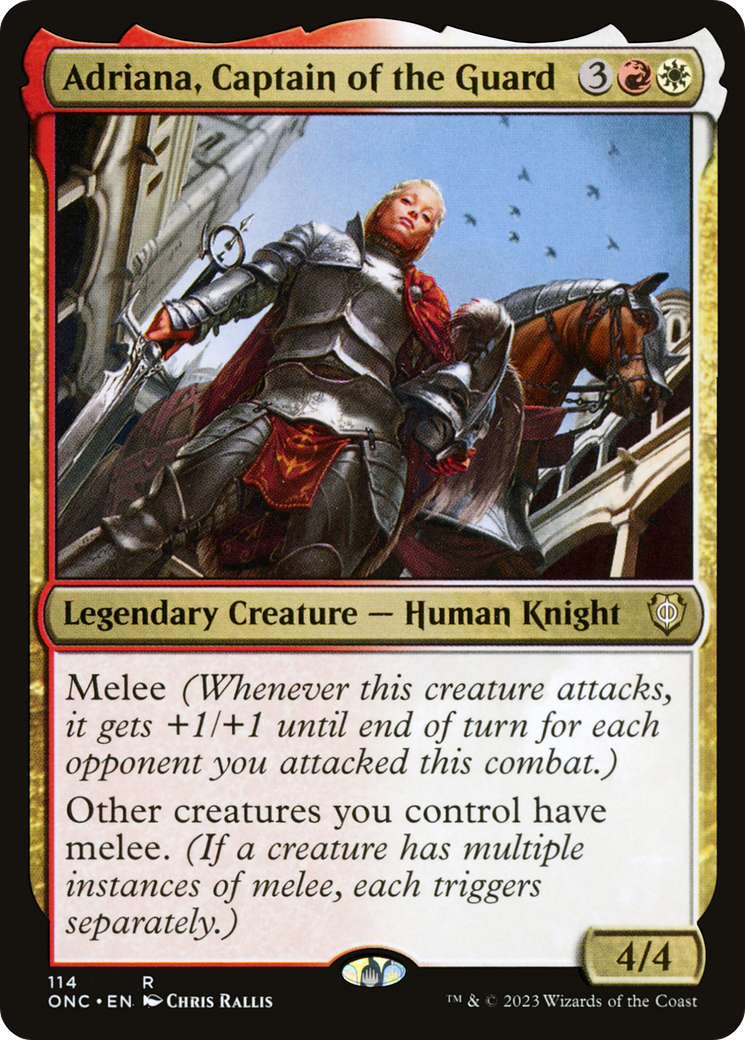 Adriana, Captain of the Guard (114) [Commander: Phyrexia: All Will Be One] - Deck Out Gaming