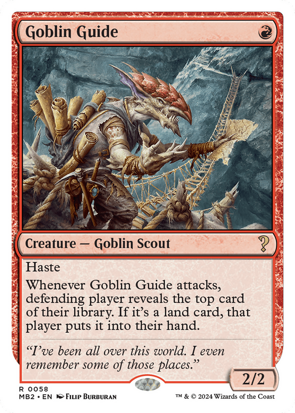 Goblin Guide (White Border) (58) [Mystery Booster 2] - Deck Out Gaming