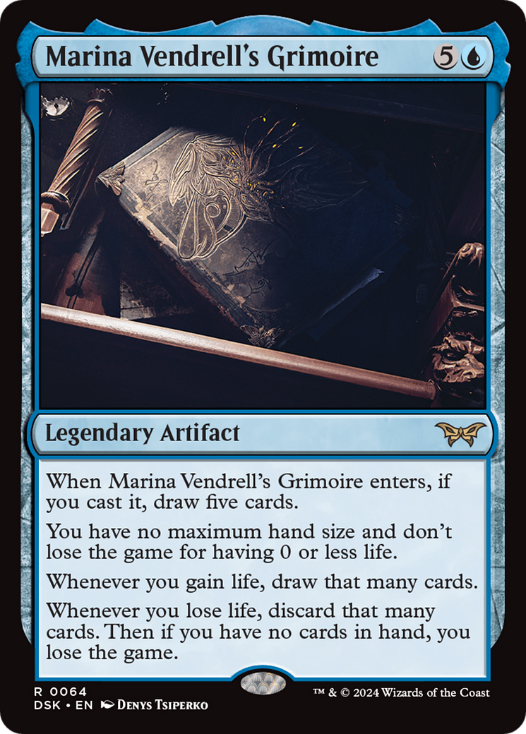 Marina Vendrell's Grimoire (64) [Duskmourn: House of Horror] foil - Deck Out Gaming
