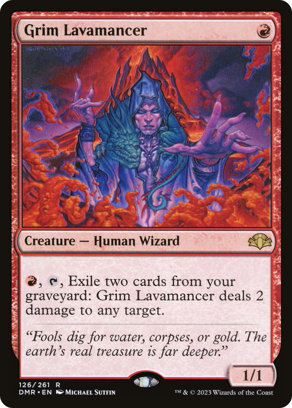 Grim Lavamancer (126) [Dominaria Remastered] foil - Deck Out Gaming