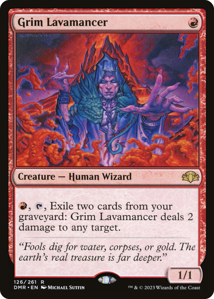 Grim Lavamancer (126) [Dominaria Remastered] foil - Deck Out Gaming