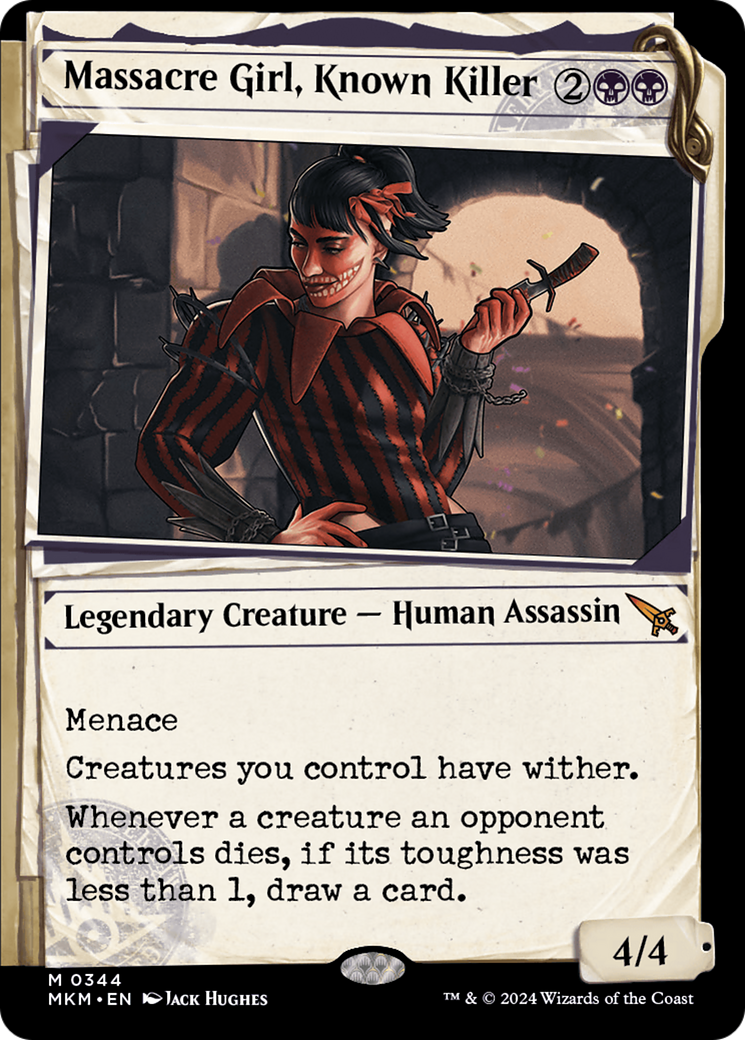 Massacre Girl, Known Killer (Showcase) (344) [Murders at Karlov Manor] - Deck Out Gaming