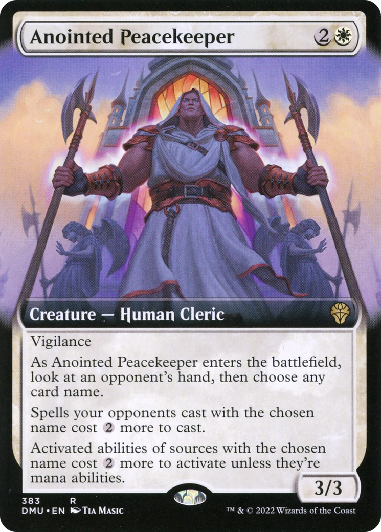Anointed Peacekeeper (Extended Art) (383) [Dominaria United] foil - Deck Out Gaming
