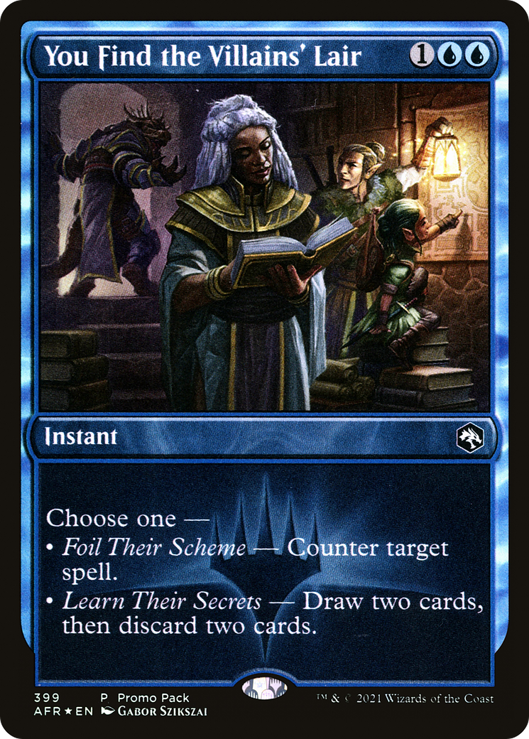 You Find the Villains' Lair (399) [Promo Pack: Adventures in the Forgotten Realms] foil - Deck Out Gaming