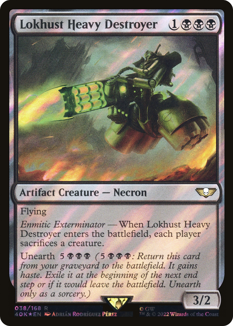 Lokhust Heavy Destroyer (Surge Foil) (38) [Warhammer 40,000 Commander] foil - Deck Out Gaming