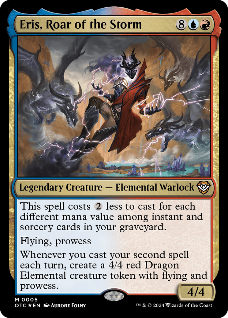 Eris, Roar of the Storm (5) [Outlaws of Thunder Junction Commander] foil - Deck Out Gaming
