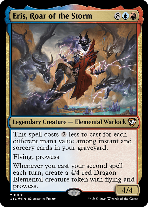 Eris, Roar of the Storm (5) [Outlaws of Thunder Junction Commander] foil - Deck Out Gaming