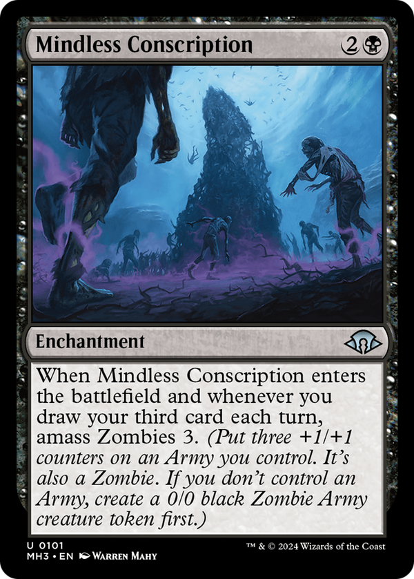 Mindless Conscription (101) [Modern Horizons 3] foil - Deck Out Gaming