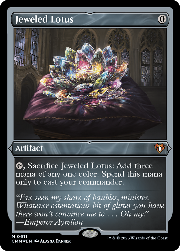 Jeweled Lotus (611) [Commander Masters] etched - Deck Out Gaming
