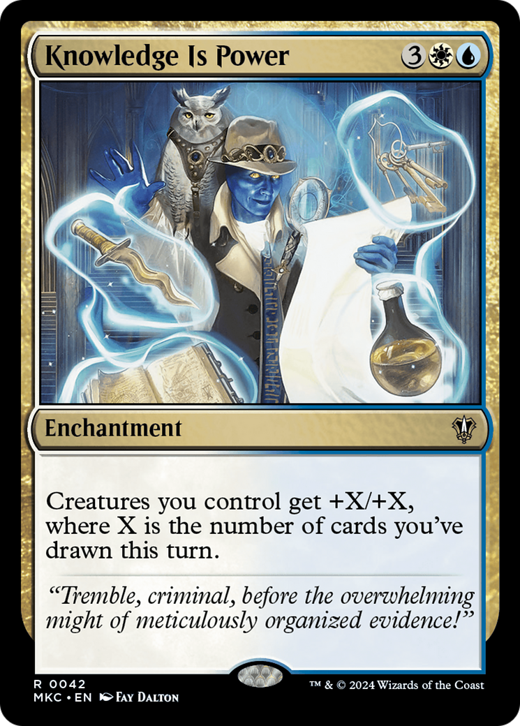 Knowledge is Power (42) [Murders at Karlov Manor Commander] - Deck Out Gaming