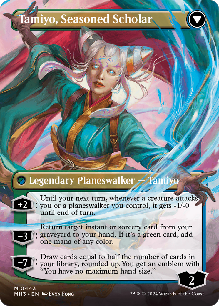 Tamiyo, Inquisitive Student (Borderless) (443) [Modern Horizons 3] foil - Deck Out Gaming