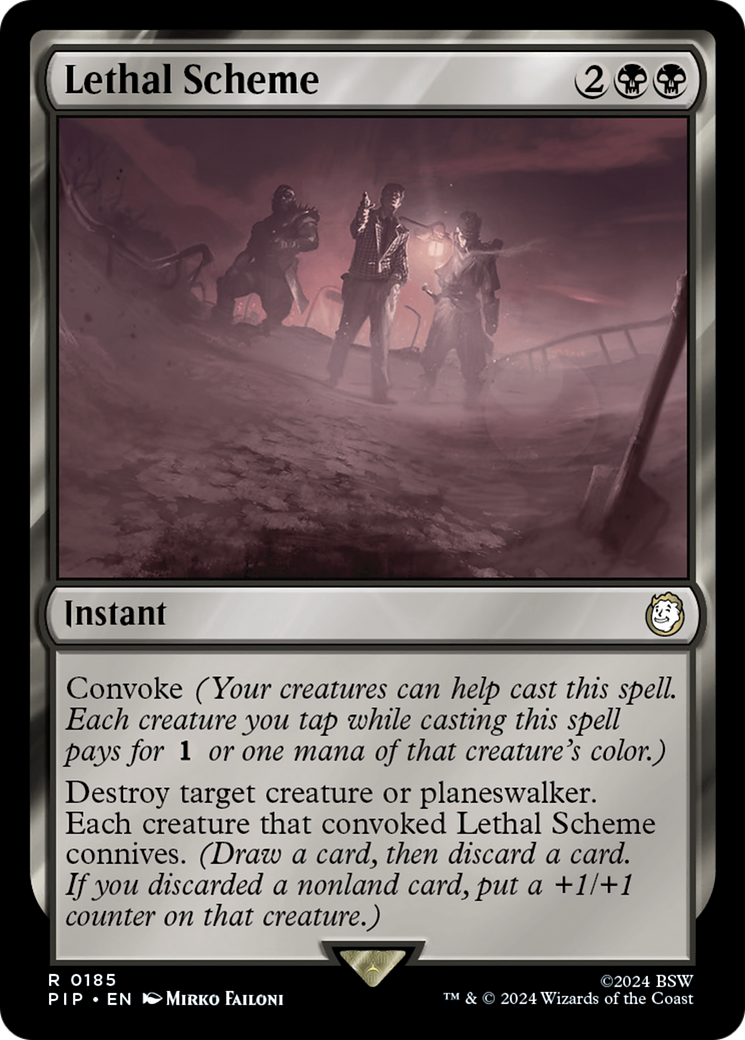 Lethal Scheme (185) [Fallout] foil - Deck Out Gaming
