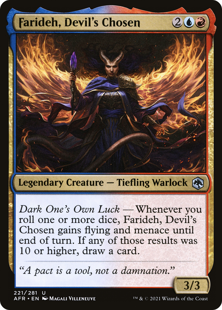 Farideh, Devil's Chosen (221) [Adventures in the Forgotten Realms] foil - Deck Out Gaming