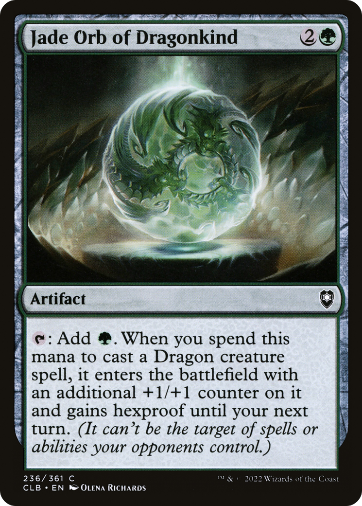 Jade Orb of Dragonkind (236) [Commander Legends: Battle for Baldur's Gate] - Deck Out Gaming