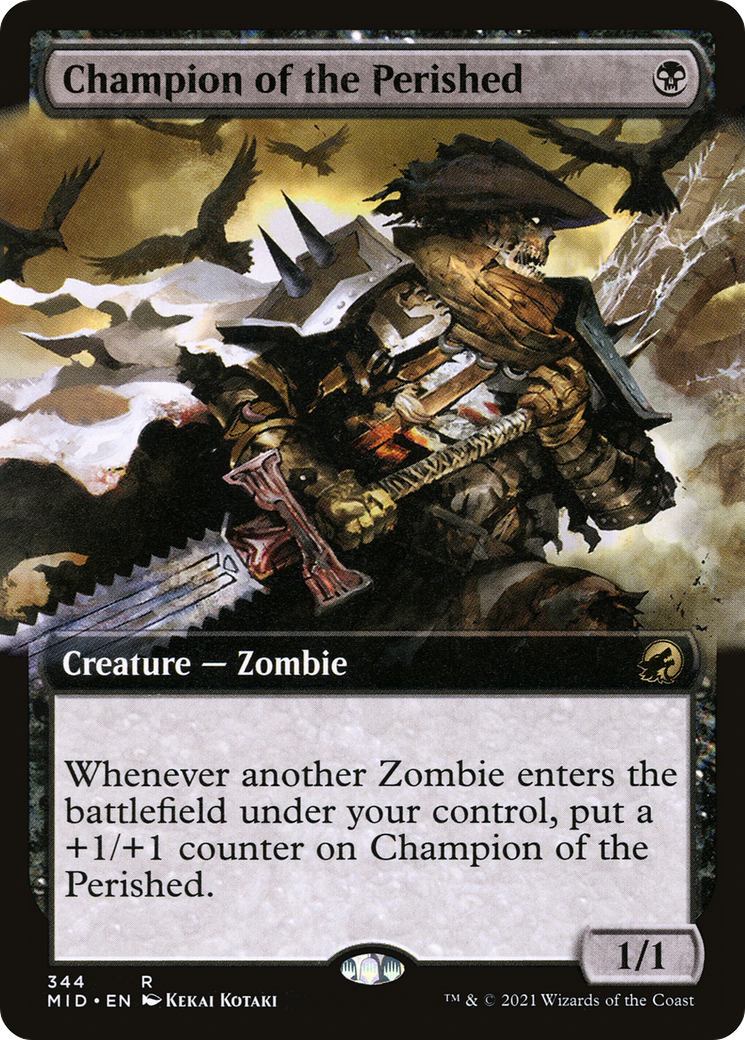Champion of the Perished (Extended Art) (344) [Innistrad: Midnight Hunt] foil - Deck Out Gaming