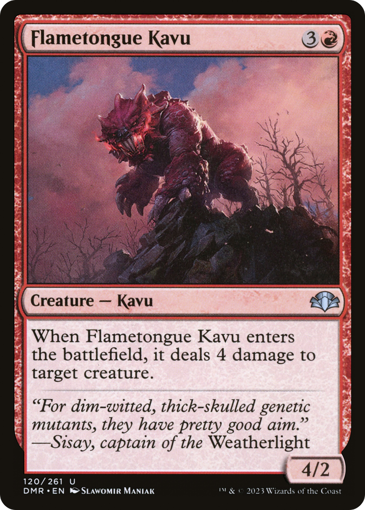 Flametongue Kavu (120) [Dominaria Remastered] - Deck Out Gaming